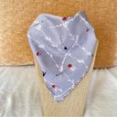 Burberry  Grey Floral Scarf with Iconic Nova Check Border Edge. NWT Photo 3