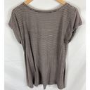 Fresh Produce  Brown White Stripe Tshirt Size Large Photo 4