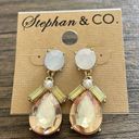 Krass&co Stephan &  blush rhinestone dangle earrings Photo 0