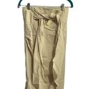 Lucy Paris  Tan High Waist Knee Length Skirt Photo 0