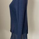 Simply Vera  Vera Wang Navy Long Sleeve Size Extra Small Photo 2