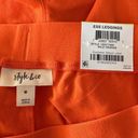 Style & Co  Medium Legging Capris Pants Mid-Rise Stretch Lightweight Orange New Photo 3