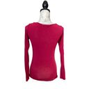 Pendleton  Women's Long Sleeve Red Twist Front Cowl Neck Modal Blend Shirt Top XS Photo 2