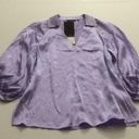 Massimo Dutti NWT  Orchid Silk Tunic Blouse Size 2 Photo 1