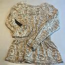 Absolutely Famous  Womens Animal Print  Blouse Cut‎ Out Shoulder Size Small Photo 9