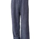 Umgee  Pinstripe Navy Pull On Trousers Size Medium Photo 1