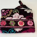 Vera Bradley  RETIRED Mod Floral Pink Pattern Zip Pouch / Coin Purse Brown flower Photo 0