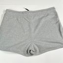 Bebe Sport Women's Gray Sweatshort Fleece Pull On Lounge Shorts XL Black Logo Photo 4