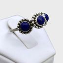 Sterling Silver Genuine Lapis Lazuli Ring - Sz 10 Photo 2