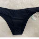 Raisin's  Women's Solid Black Bikini Bottom $38 Cheeky Hipster Large Photo 1