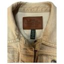 Ralph Lauren Lauren  Jean Jacket Womens XS Denim Western Boho Metal Button Tan Photo 2