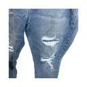 Mudd  Mid Rise Vintage Skinny FLX Stretch Dark Denim Jeans Size 18 Distressed Photo 1