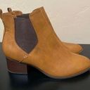 The Loft  Outlet Chelsea Ankle Boots Womens Size 10 Faux Leather Cognac Photo 0