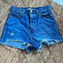 Levi's  Ribcage Cut Off Denim Shorts Womens Blue Button Fly High Rise Size 29 Photo 1