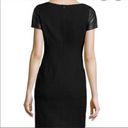 Lafayette 148  Black Leather Gwendoline Dress Photo 5