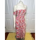 Lulus View from the Meadow Cream Floral Print Off-the-Shoulder Dress Medium NWT Photo 8