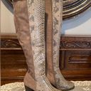 Pierre Dumas  Over the Knee snakeskin tall boots size 8 Photo 0