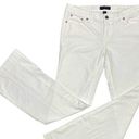 Banana Republic Factory Jeans Women 10/30" White Wide-Leg Flare Mid-Rise Stretch Photo 0