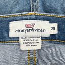 Vineyard Vines  Women 28 Mid-Rise Denim Shorts Raw Hem Light Wash Stretch Jean Photo 4