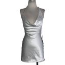 RETROFETE Mirabel Crystal Back Satin Dress in White XSmall New Womens Mini Size XS Photo 4