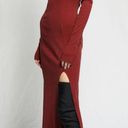 The Range  NYC x Intermix mass ribbed carved maxi dress NWT berry Photo 1