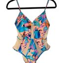 LA Hearts L.A.Hearts for Pacsun Women's Multi Colored One Piece Swimsuit Mesh Disco sz. S. Photo 0