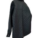 ZARA  Black Quilted Faux Leather Over Shirt Jacket Size Small Photo 8