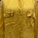 BCBGMAXAZRIA 100% silk  yellow sheer button-down top/M/Excellent cond. Photo 3