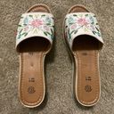 Women’s Mexican Colorful Floral Leather Slip Photo 6