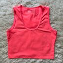 Zyia Active Stronger Cropped Scoop Neck Tank Coral Size L Photo 0