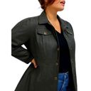 Maeve Anthropologie  Kellie Faux Leather Trench Coat 8 Photo 0