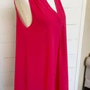 Lush Clothing LUSH V-Neck Button Front Raspberry Sleeveless Mini Dress SZ M Photo 8