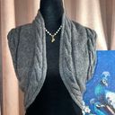 Moth Size S Gray Wool Blend Cableknit Shrug Photo 0