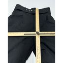 ZARA  Pants Womens Small Black High Rise Belted Tapered Trouser Ankle Photo 7