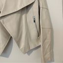 Neiman Marcus  Open Front Leather Jacket Photo 4