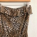 L8ter  Leopard Print Strapless Maxi Dress. Size Medium Photo 1