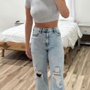 PacSun Gray Crop Top Photo 0