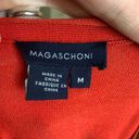 Magaschoni Magaschino cherry red tie button down M luxury cardigan Photo 2