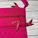 Vera Bradley  Quilted Fushia Pink Large Crossbody Purse Women’s Bag Photo 2