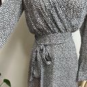 L'Agence L’Agence Silk Diego Faux Wrap Dress In Ivory Heart Pattern size 0 XS Photo 7