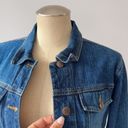 Bill Blass  Jeans Women's Blue Stretch Denim Trucker Jacket Size S Photo 4