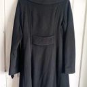 Anne Klein Wool Cashmere Blend Midi Length Large Rounded Neckline Pea Coat Black Photo 9