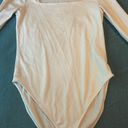 Old Navy Long Sleeve White Bodysuit Photo 0