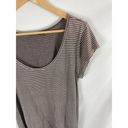 Fresh Produce  Brown White Stripe Tshirt Size Large Photo 1