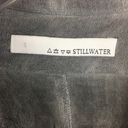 Stillwater  Gray Long Sleeve Sheer Button Front Tail Top Photo 8