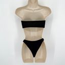 Naked Wardrobe  Swim Black Bandeau Bikini Swimsuit NEW Sz XS Style NW-W0739 Photo 3