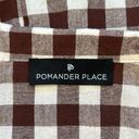 Tuckernuck  Pomander Place Saddle Brown Gingham Scarlett Button Down Blouse Photo 10