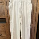 Lane Bryant NWT  | Soft Linen Blend Wide Leg Pant in White Cream Flowy Beachy 14 Photo 2