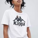 Kappa  Relaxed T-Shirt With Large Front Logo White Black Sold Out Rare Medium M Photo 0