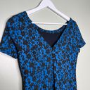 Tracy Reese Plenty by  Women’s Floral Scoop Neck V Back Dress Blue Black Size 0 Photo 3